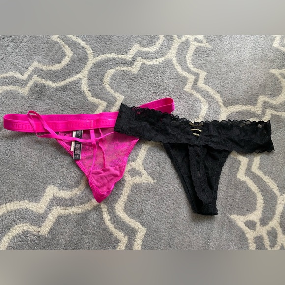 Victoria’s Secret Pair of New Lace Size Large Thong Underwear Panties - Picture 2 of 5